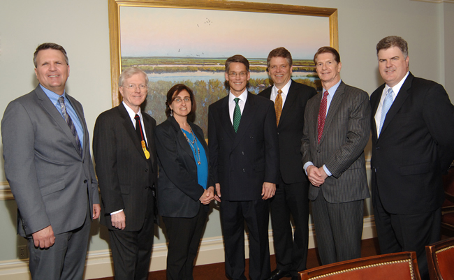 Greg R. Vetter (UHLC IPIL), Craig Joyce (UHLC IPIL), Jacqueline Lipton (UHLC IPIL), David McGowan (Lecturer, University of San Diego School of Law), Bart Showalter (Baker Botts), Scott Partridge (Baker Botts) and Roger Fulghum (Baker Botts)