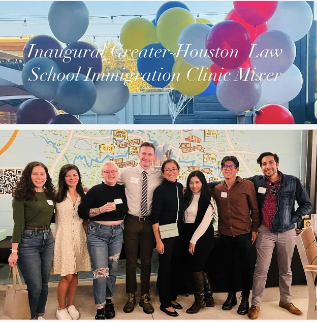 The Clinic co-hosted its first ever immigration clinic mixer between all of Houston’s law schools, Thurgood Marshall School of Law, South Texas College of Law Houston, and the University of Houston Law Center.  