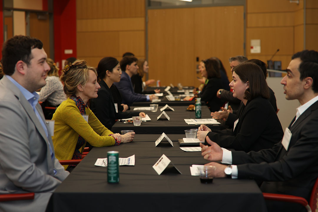 IPSO Speed Mentoring event photo at the University of Houston Law Center