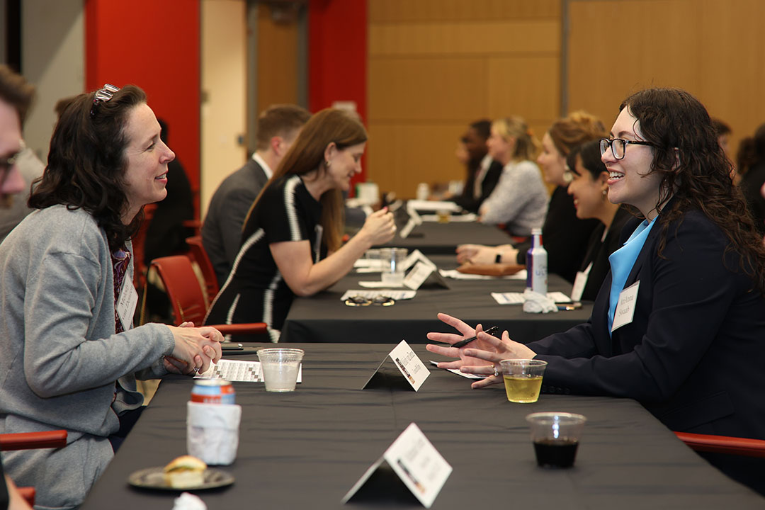 IPSO Speed Mentoring event photo at the University of Houston Law Center