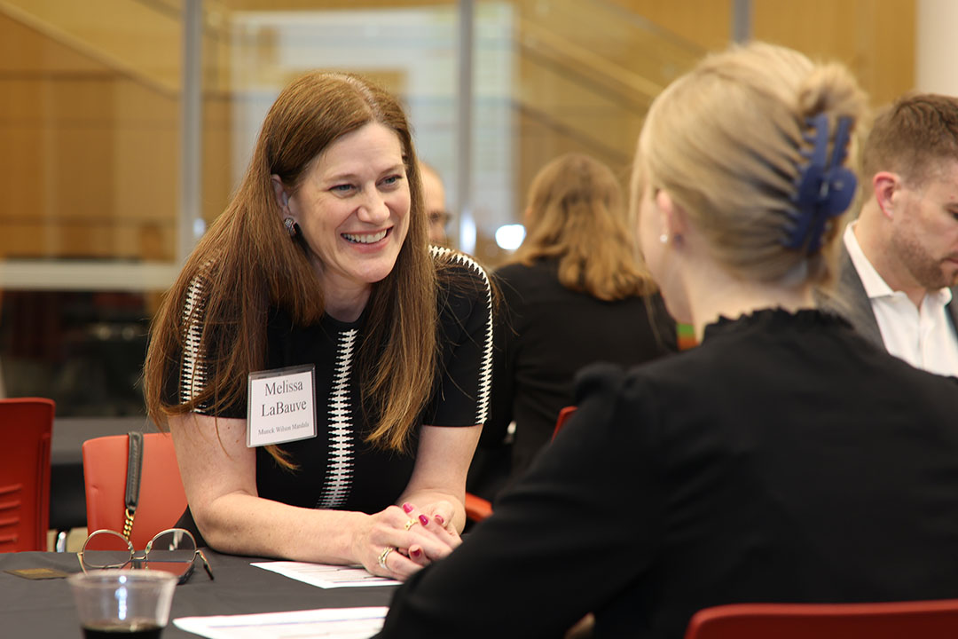 IPSO Speed Mentoring event photo at the University of Houston Law Center
