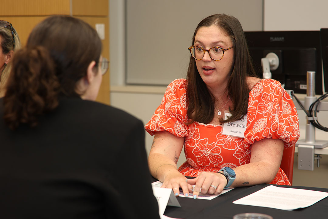 IPSO Speed Mentoring event photo at the University of Houston Law Center
