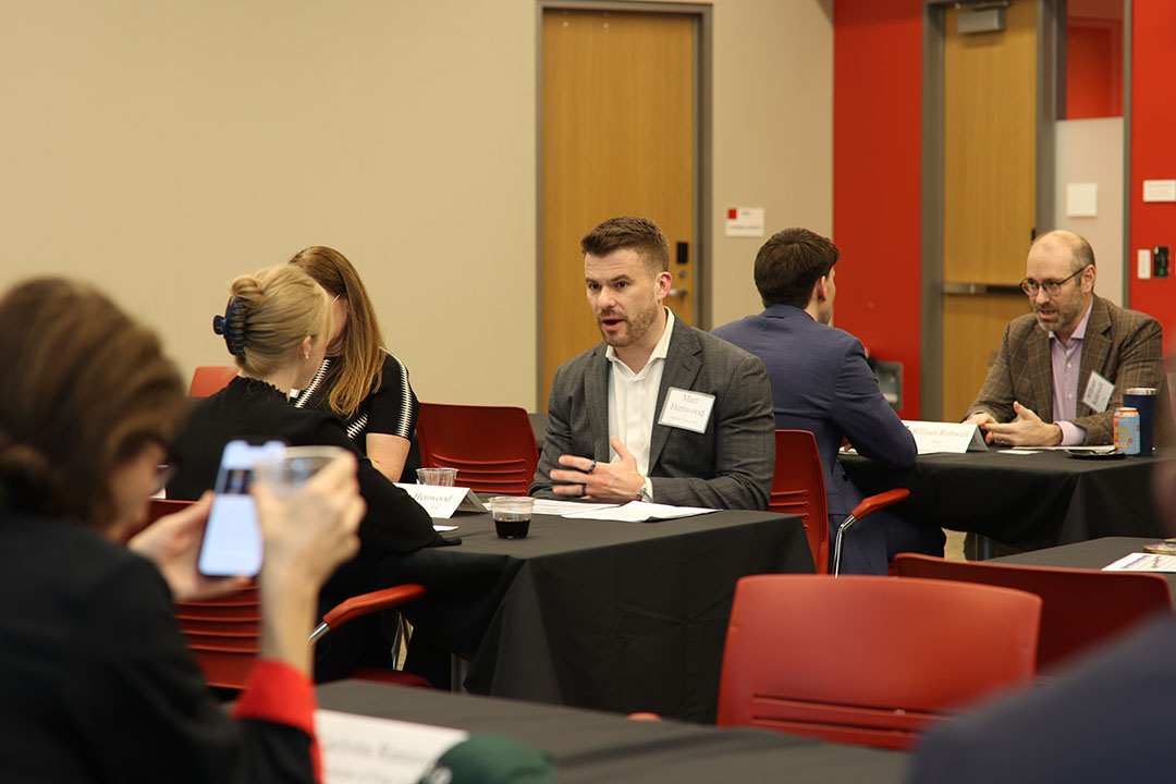 IPSO Speed Mentoring event photo at the University of Houston Law Center