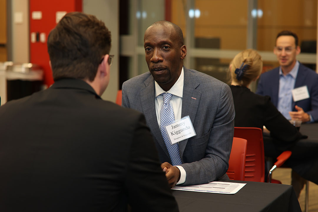 IPSO Speed Mentoring event photo at the University of Houston Law Center