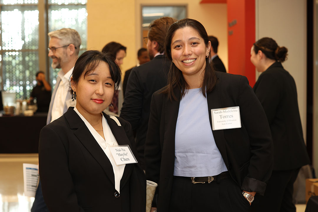 Haylie Chen (IPSO member) with IPSO officer, Sarah Torres