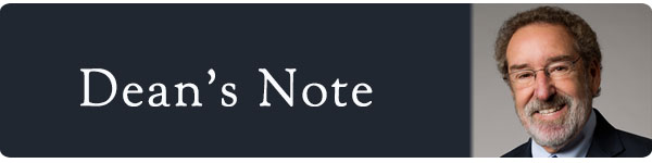 Dean's Note